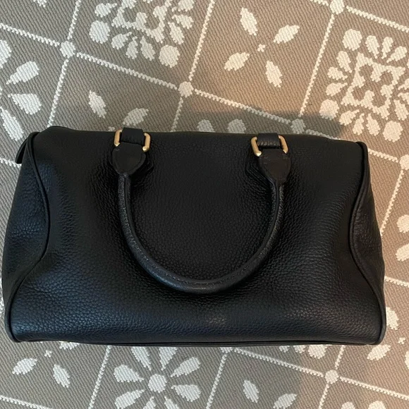 GiGi New York Black Leather Top-Handle Bag - Picture 3 of 9